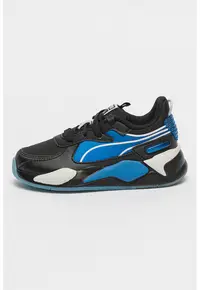 Pantofi sport cu garnituri din piele ecologica Playstation - Negru/Albastru