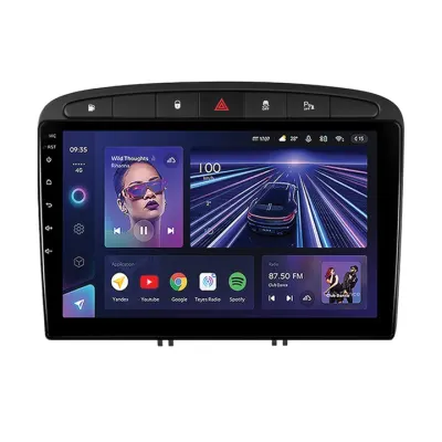 Navigatie Auto Teyes CC3 Peugeot 308 2007-2015 4+64GB 9" QLED Octa-core 1.8Ghz, Android 4G Bluetooth 5.1 DSP
