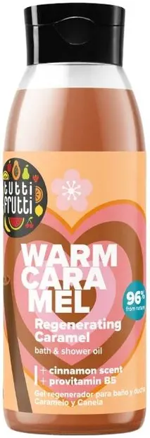 Farmona Tutti Frutti Ulei de duș regenerant, Caramel și scorțișoară, 400 ml