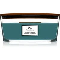 Woodwick Evergreen Cashmere lumânare parfumată cu fitil din lemn (hearthwick)