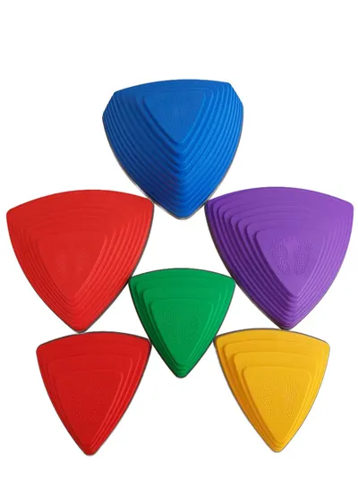 Pietre de Echilibru pentru Copii – Set Senzorial Triunghi 6 Piese