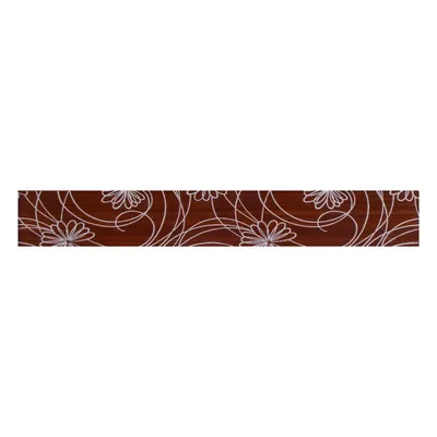Brau decorativ faianta baie / bucatarie Luna Grace Brown 7 x 50