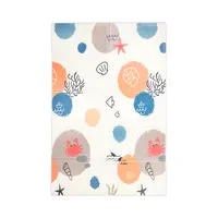 Covoras de joaca termic pentru copii Ocean Stars din spuma XPE, design cu doua fete, pliabil, 120x180 cm