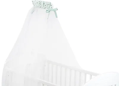 Tulle baldachin KikkaBoo - Bear with me, Mint, 200 х 480 cm