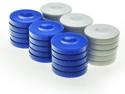 Puluri de table Manopoulos - Plastic, albastru/alb (36 mm)