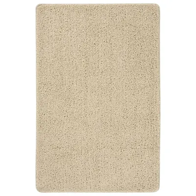 vidaXL Covor pufos, crem, 200x290 cm, antiderapant