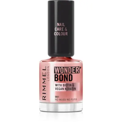 Rimmel Wonder'Bond lac de unghii culoare 001 No Muss No Fuss 12 ml