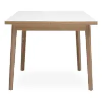 Masă dining extensibilă cu blat alb Hammel Single, 90 x 90 cm