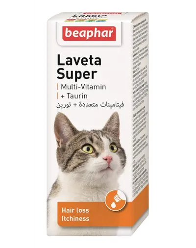 BEAPHAR Laveta Super Supliment alimentar impotriva caderii parului la pisici 50 ml