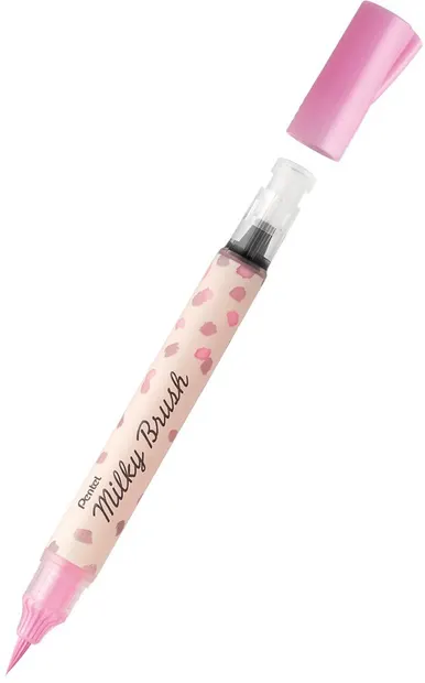Pentel Milky Colour Brush Marker - Roz