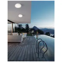 Plafoniera OLIVER Nisipiu Alb Aluminiu Acrylic Diffuser LED 20 Wat 1550Lm 3000K CRI>80 100-240 Volt 50Hz Beam Angle 92° IP65