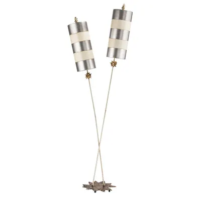 Lampa de podea Nettle Luxe 2 Light Floor Lamp – Silver