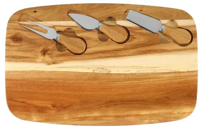 Set pentru brânzeturi Maku – 36 x 23 x 1.5 cm, 4 piese