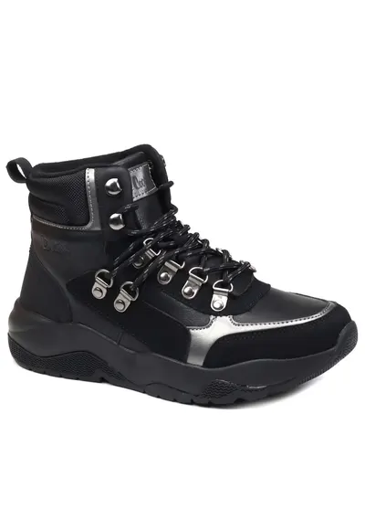 Ghete dama piele naturala LCJ24 03 3048LA - Negru