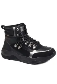 Ghete dama piele naturala LCJ24 03 3048LA - Negru