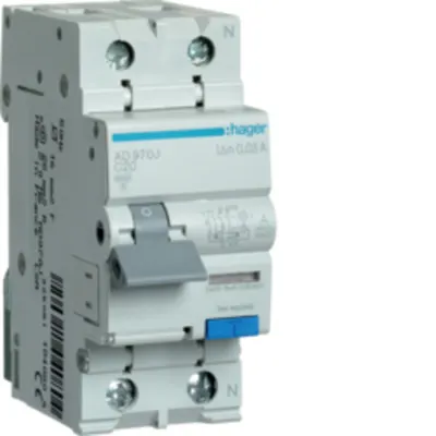 Disjunctor diferențial P+N 20A/30mA, C, 6kA, tip A