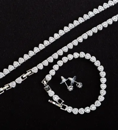 Set bijuterii Coeur Argintiu