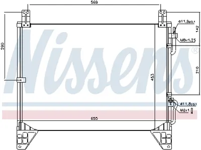 Radiator Clima Ac Daewoo Rexton; Ssangyong Rexton Rexton Ii 2.9d Dupa 2002