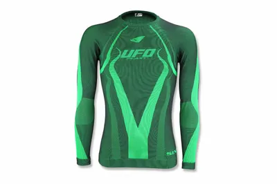 Tricou termic Ufo Plast Camo, cu maneca lunga, verde, S M