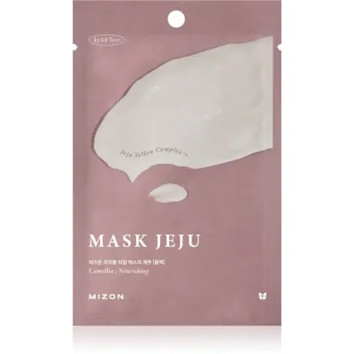 Mizon Joyful Time Jeju Camellia mască textilă nutritivă cu efect antioxidant 23 g