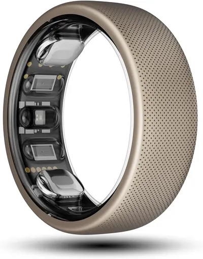 Smart inel Amazfit - Helio Ring, dimensiune 8, Titanium Alloy