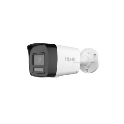 Camera supraveghere IP exterior cu iluminare duala HiLook IPC-B120HA-LUFC/SL, 2 MP, 2.8 mm, IR/lumina alba 20 m, microfon si difuzor, slot card, PoE