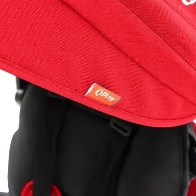 Tricicleta pentru copii Qplay Rito+ Rosu pliabila, cu spatar reglabil cu pozitie de somn, 2 tipuri de suporti pentru picioare,copertina cu protectie UV si roti din cauciuc Eva