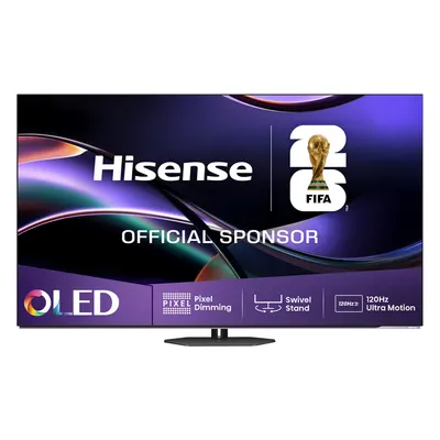 Televizor smart Hisense 55A85Q – Premium OLED, 55'', 4K UHD, Anti‑Reflection PRO, 120Hz Ultra Motion AI, support PS5/Xbox, Dolby Vision IQ&Atmos, VIDAA OS, negru