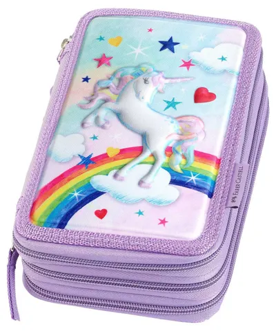 Penar școlar Faber-Castell Unicorn - 3 fermoare