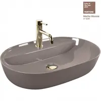 Lavoar pe blat, bej lucios, oval 61 cm, Rea Aura
