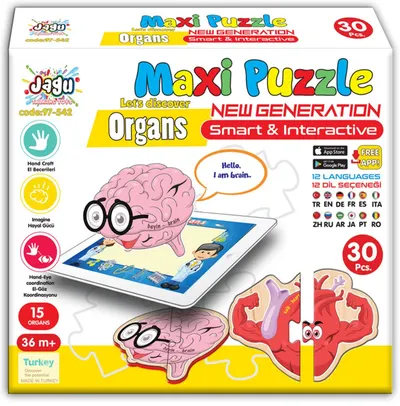 Jagu Educational Talking Puzzle - Anatomie, 30 de piese