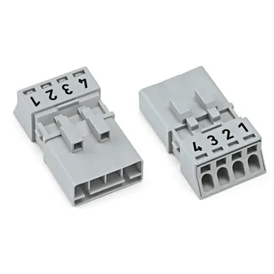 Plug; 4-pole; 1,50 mm²; gray
