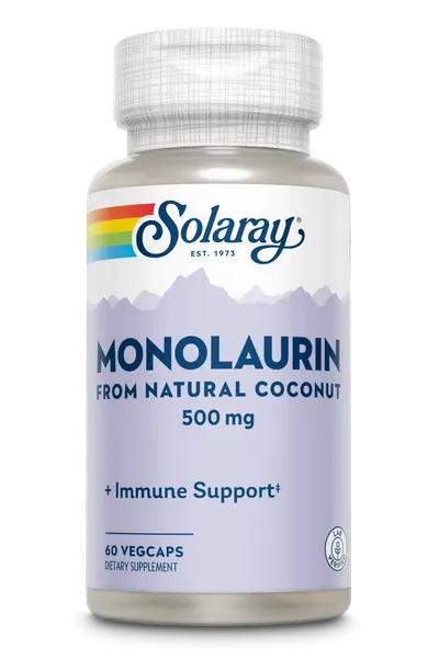 Monolaurin Solaray 500 mg, 60 capsule, Secom