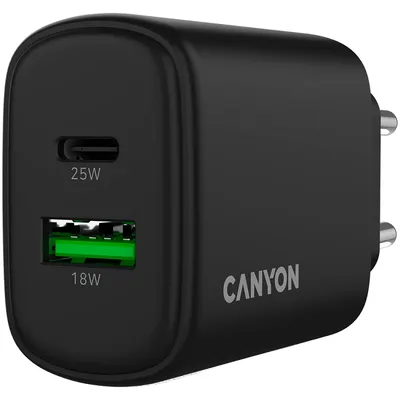 Încărcător Canyon - OnCharge 250, 25W, negru