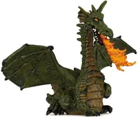 Figurina Papo The Enchanted World – Dragon care sufla foc, verde