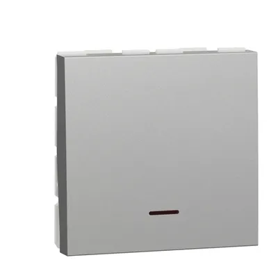 Intrerupator, New Unica, mecanism, 1-pole 1-way, 32A, 2 module, screw terminals, vopsit, IP4X, aluminiu
