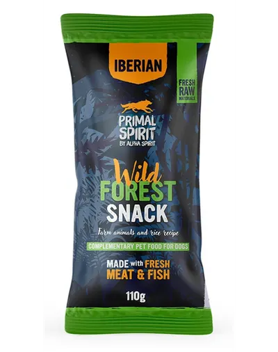 PRIMAL SPIRIT Snack pentru câini Iberian Wild Forest 110 g