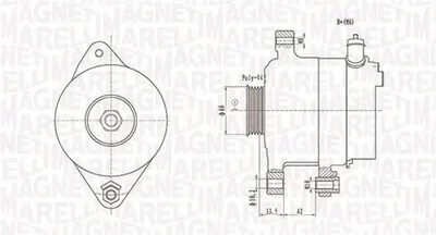 Alternator (12V, 90A) TOYOTA YARIS, YARIS VERSO 1.3 1.5 intre 1999-2005