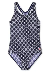 Costum de baie intreg - cu imprimeu - Albastru