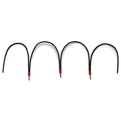 Wire commoning chain; insulated; 50 connections; black