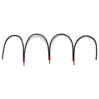 Wire commoning chain; insulated; 50 connections; black