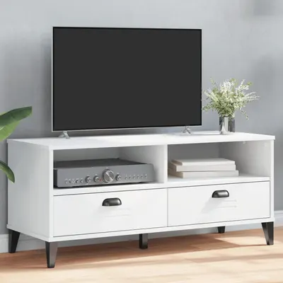 vidaXL Dulap TV „VIKEN”, alb, lemn prelucrat