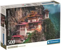 Puzzle Clementoni din 500 de piese - Mănăstirea budistă „Cuibul tigrului”