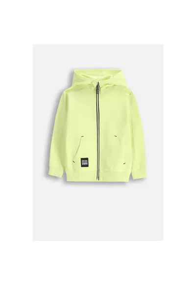 Hanorac Verde lime cu fermoar - Verde
