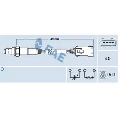 Sonda lambda FAE 77432