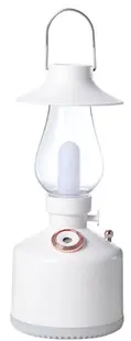 Mini umidificator ALB cu lampa vintage si schimbare de culoare