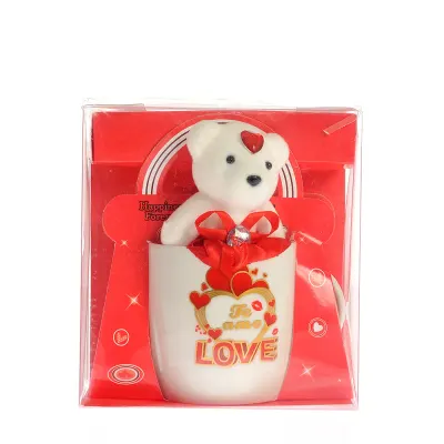 Set cadou cana cu ursulet decorativ