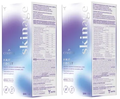 Skinage Hair Boost, 500ML, Vitamine pentru par, 2 flacoane