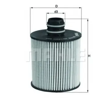 Filtru ulei MAHLE ORIGINAL OX 779D