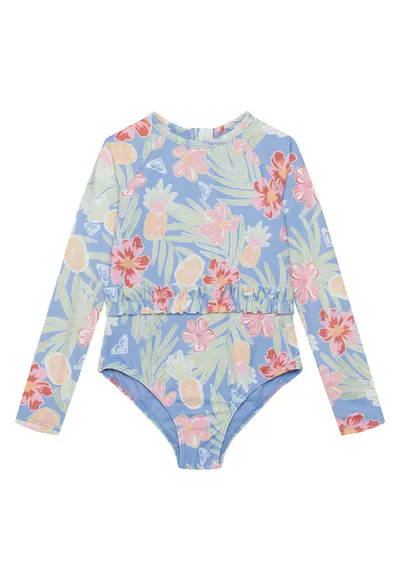 Costum de baie fete - multicolor - floral - elastan